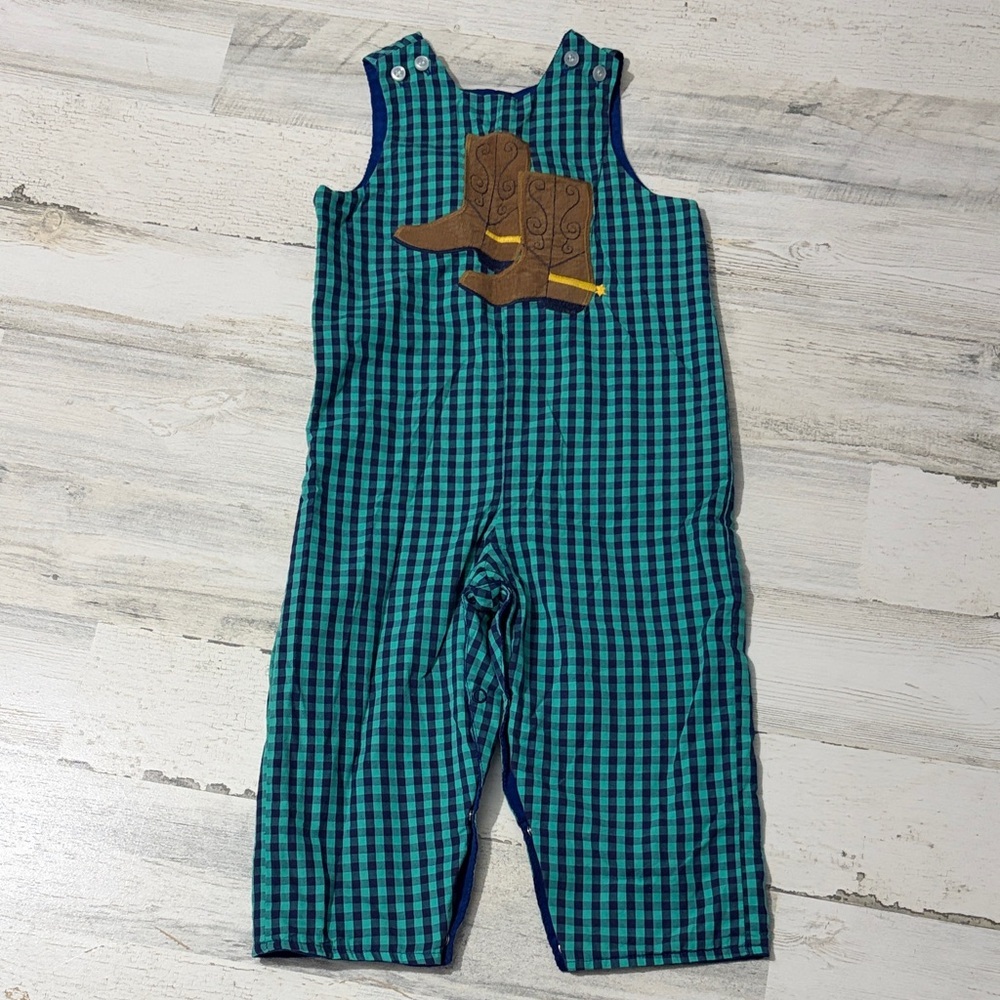 The Bailey Boys Reversible Overalls Size 24 months